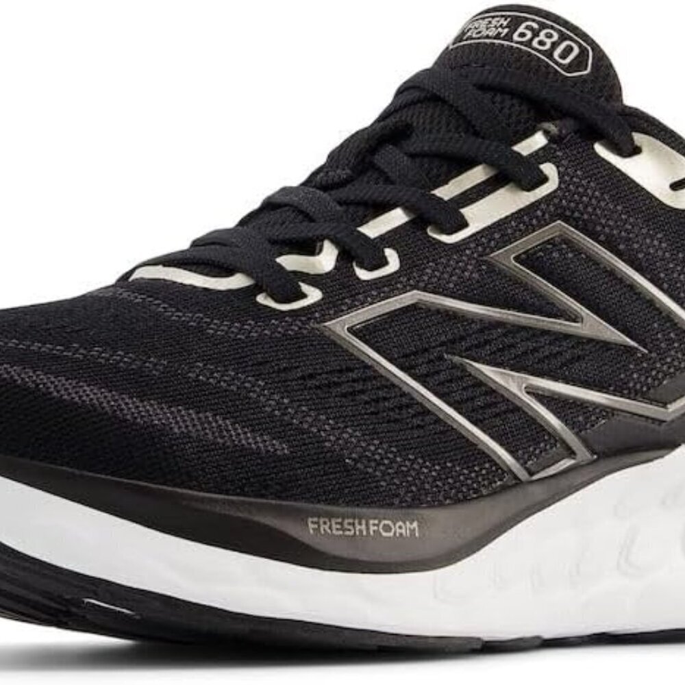 Women's Running Shoes Fresh Foam 680 V8 Mesh Lightweight Wide Size 7 Black Gold